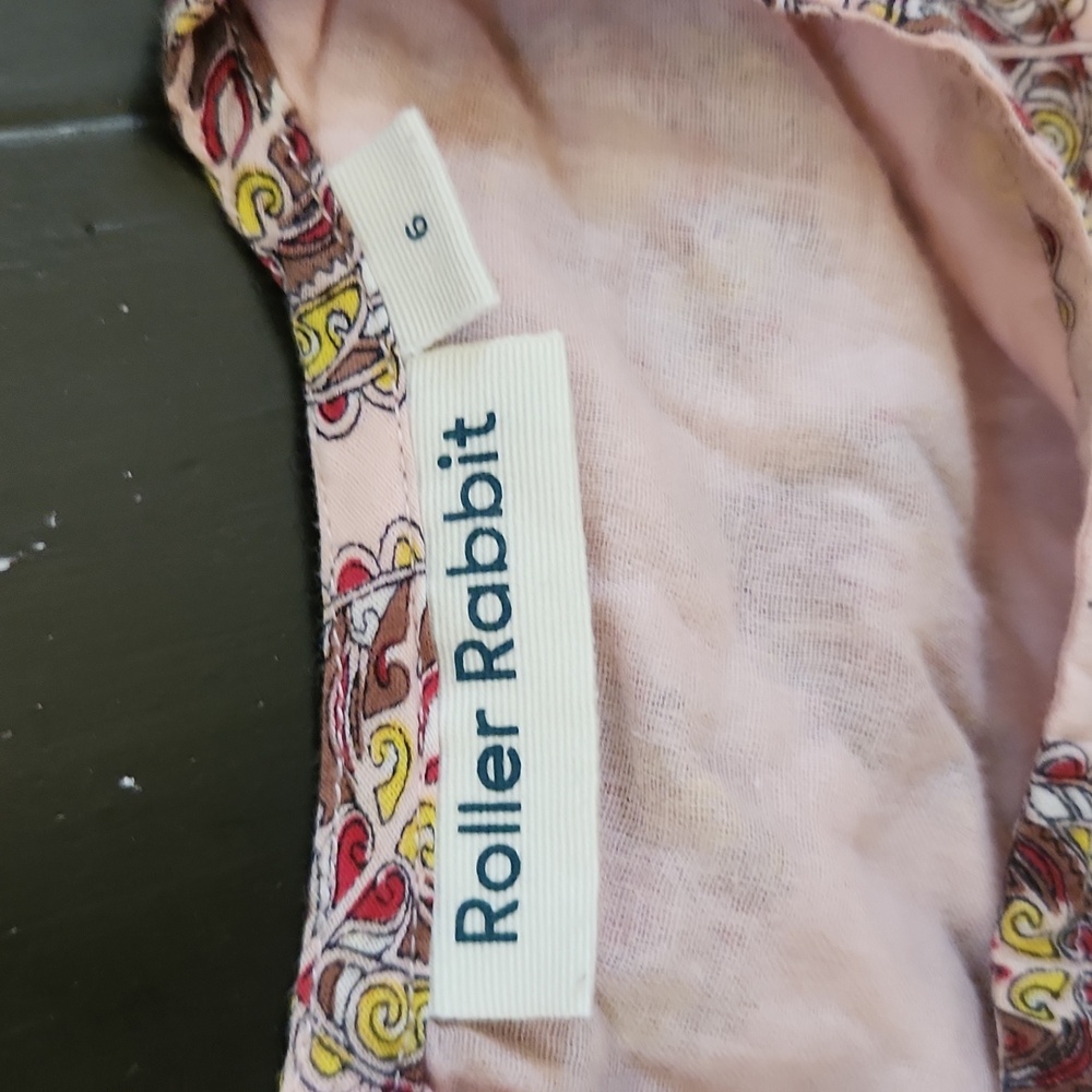 Roller Rabbit Pink and Printed Patterned Dress - Picture 3 of 4